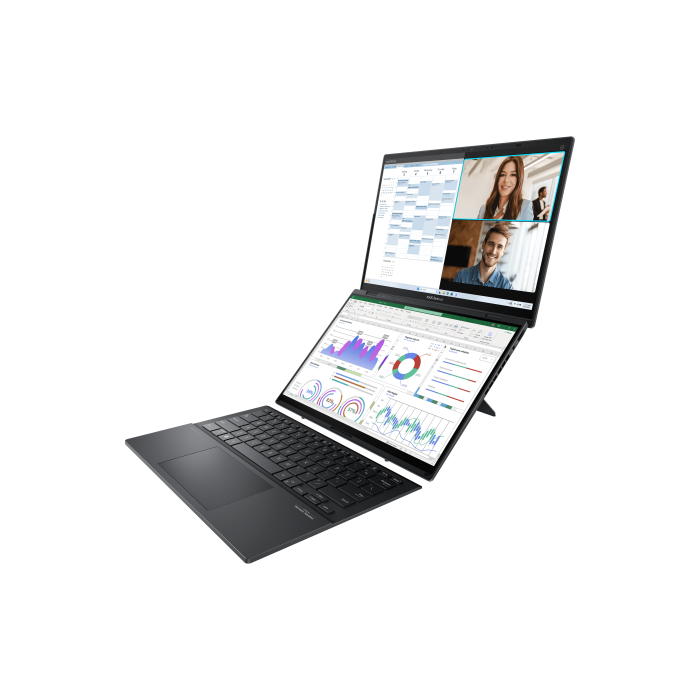 ASUS Zenbook Duo OLED UX8406MA-QL396W - Portátil 14" WUXGA, Intel Core Ultra 9 185H, 32GB RAM, 1TB SSD, Arc Graphics, Windows 11 Home, Gris Tintero - Teclado QWERTY español 6 ASUS Zenbook Duo OLED UX8406MA-QL396W - Portátil 14" WUXGA, Intel Core Ultra 9 185H, 32GB RAM, 1TB SSD, Arc Graphics, Windows 11 Home, Gris Tintero - Teclado QWERTY español 6