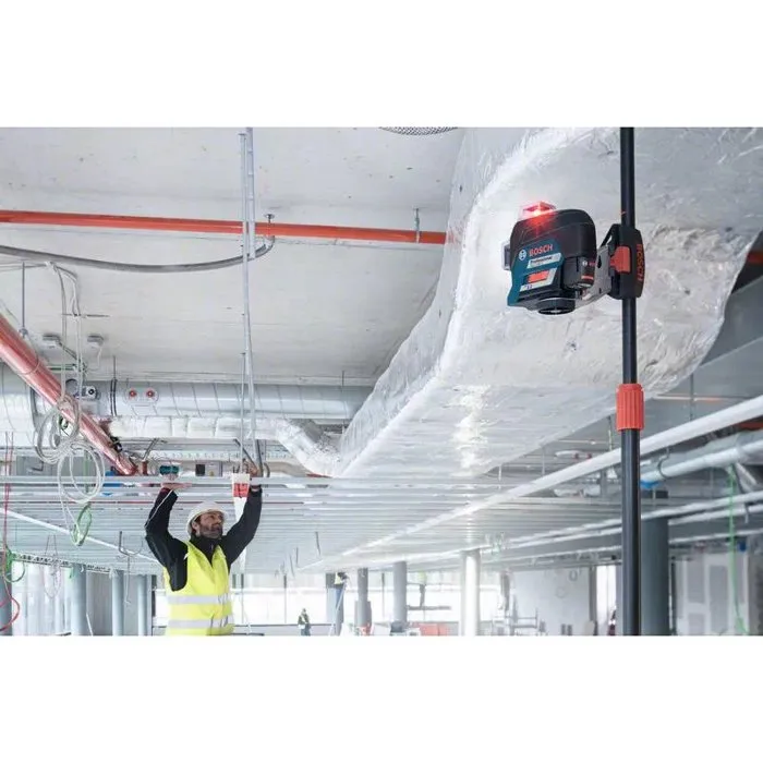 Bosch Professional 0601063R02 Láser de Línea 12V GLL 3-80 C + Batería GBA 2Ah + Cargador + Caja L-BOXX 5