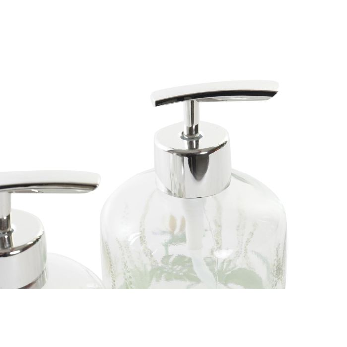 DKD Home Decor Dosificador Multicolor Cristal y ABS 8 x 14 x 10 cm Colección Tropic Garden 350ml (12 Unidades) 2 DKD Home Decor Dosificador Multicolor Cristal y ABS 8 x 14 x 10 cm Colección Tropic Garden 350ml (12 Unidades) 2