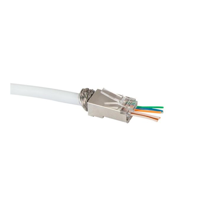 Conector modular rj45 cat.6 setp, 50 unidades 1 Conector modular rj45 cat.6 setp, 50 unidades 1