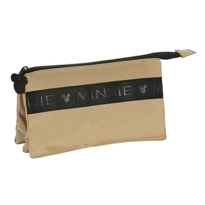 Portatodo Triple Minnie Mouse Premium Beige (22 x 12 x 3 cm) 2