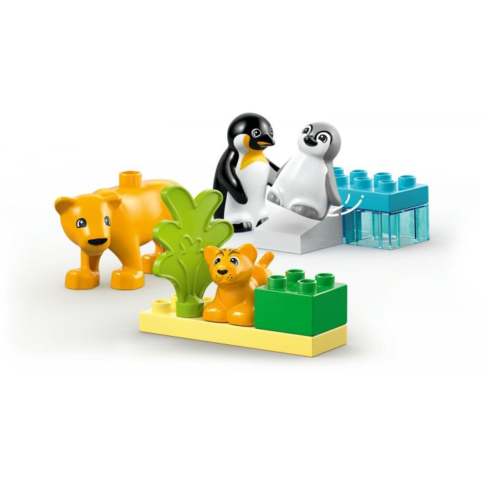 LEGO DUPLO 10442 Juguete de Construcción Familias Fauna Salvaje: Pingüinos y Leones para Desarrollo Motriz y Imaginación Niños +2 Años 3