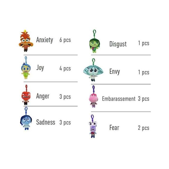 Cerdá Bag Clip 24 Piezas Inside Out T.Unica - Modelos surtidos - Color Purple 2