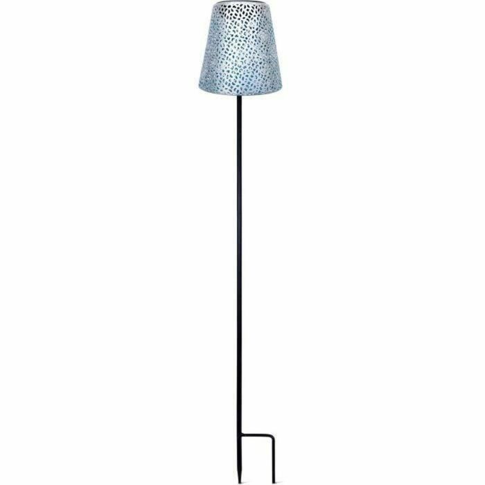 Garden Id 70703479 Lámpara Solar Exterior de Jardín Plata Ø12x70 cm, 6-8h de Autonomía, Pie Estabilizador, Pila AAA 0 Garden Id 70703479 Lámpara Solar Exterior de Jardín Plata Ø12x70 cm, 6-8h de Autonomía, Pie Estabilizador, Pila AAA 0