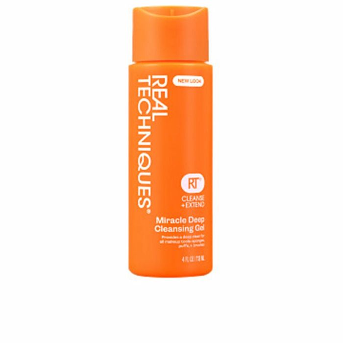 Real Techniques Miracle Deep Cleansing Gel Limpiador para Brochas y Esponjas de Maquillaje, Limpieza Profunda y Vegana 118 ml