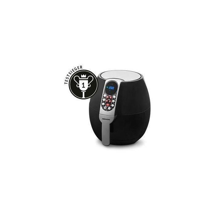 Medion MD 17320 Freidora de Aire Caliente sin Aceite con Panel Digital. Gran Capacidad 8 Litros y 1500W. Incluye 8 Programas. 4 Medion MD 17320 Freidora de Aire Caliente sin Aceite con Panel Digital. Gran Capacidad 8 Litros y 1500W. Incluye 8 Programas. 4