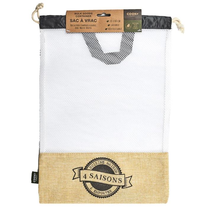 Cook Concept Bolsa Compra A Granel Vallee Outlet Reutilizable Lavable 40x28 cm 0 Cook Concept Bolsa Compra A Granel Vallee Outlet Reutilizable Lavable 40x28 cm 0