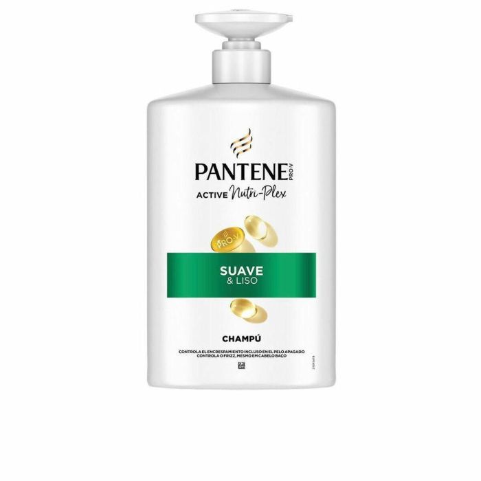 Pantene Acondicionador SUAVE Y LISO Antiencrespamiento para Cabello Encrespado 1000 ml