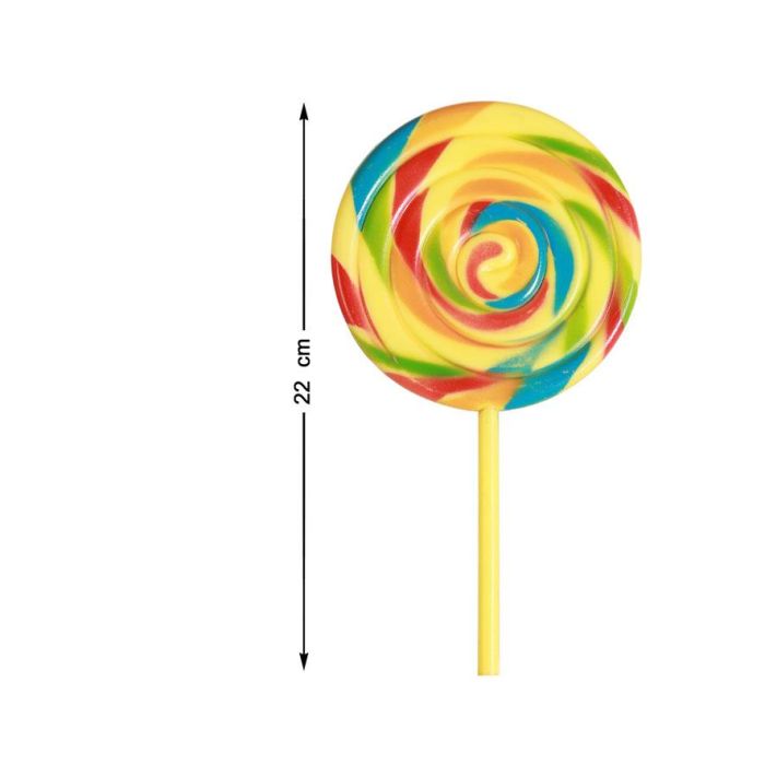 Piruleta Gigante Multicolor Decorativa 28x14 cm Ideal para Disfraces, Escenografía y Fotografía