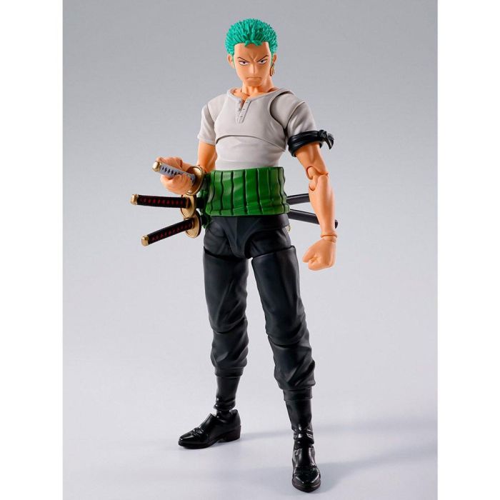 Tamashii Nations S.H. Figuarts Roronoa Zoro Romance Dawn Version One Piece Figura Articulada 15 cm 1