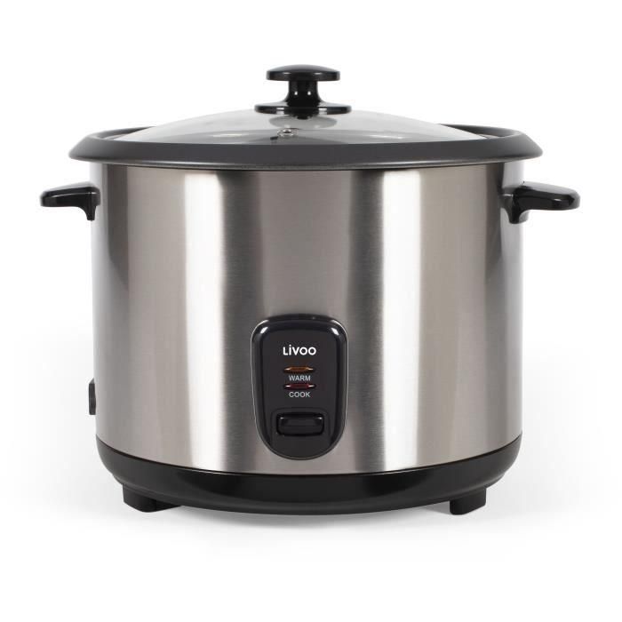 LIVOO DOC293 Olla Arrocera y Vaporera de Acero Inoxidable 2.8L 1000W con Función Mantener Caliente 1 LIVOO DOC293 Olla Arrocera y Vaporera de Acero Inoxidable 2.8L 1000W con Función Mantener Caliente 1