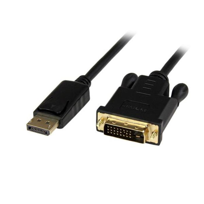 Adaptador DisplayPort a DVI Startech DP2DVIMM3BS Negro 90 cm 1