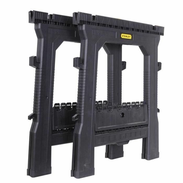 Stanley Caballetes Plegables Profesionales, Juego de 2, Capacidad de Carga 450 kg 3 Stanley Caballetes Plegables Profesionales, Juego de 2, Capacidad de Carga 450 kg 3