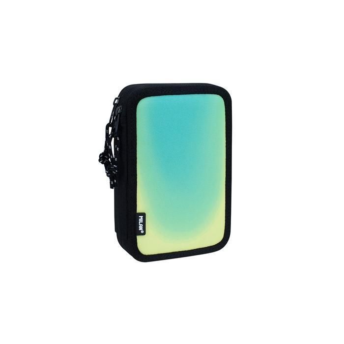Milan Plumier 2 Pisos Sunset Negro-Verde con Contenido: Gomas, Sacapuntas, Portaminas, Bolígrafo, Regla, Lápices y Rotuladores Milan Plumier 2 Pisos Sunset Negro-Verde con Contenido: Gomas, Sacapuntas, Portaminas, Bolígrafo, Regla, Lápices y Rotuladores
