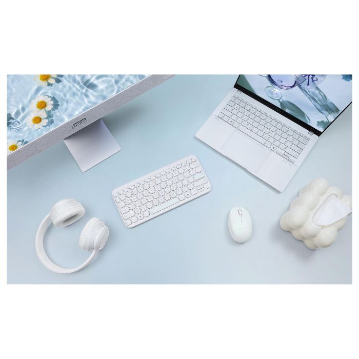 ASUS Ratón Inalámbrico MD101 Óptico RF Wireless + Bluetooth 2400 DPI Rosa 13