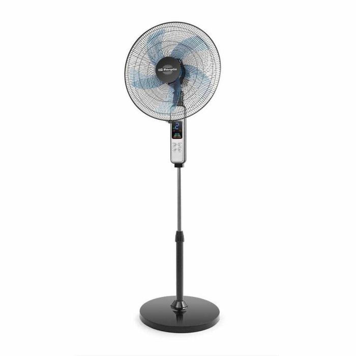 Orbegozo SF 0346 Ventilador de Pie 80W, 5 Aspas 45cm, 3 Velocidades, Temporizador 7.5h, 3 Modos, Mando a Distancia 8