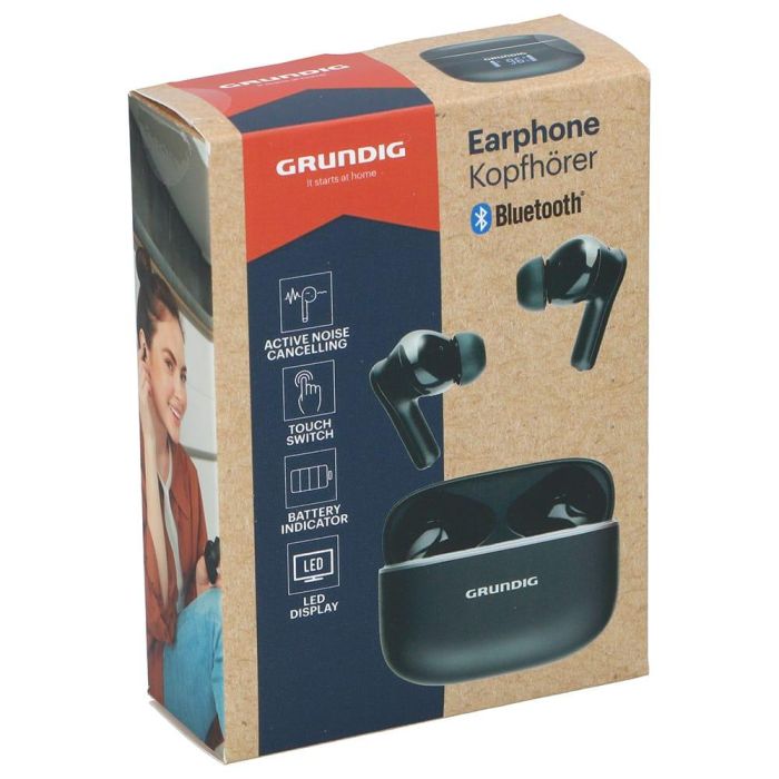 Auriculares earphone bluetooth con estuche negro 3 Auriculares earphone bluetooth con estuche negro 3