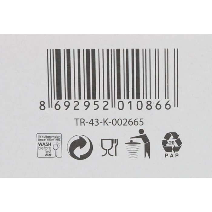 Adora Set 6 Chupitos 80 cc Medidas 5x5x6 cm (12 Cajas)