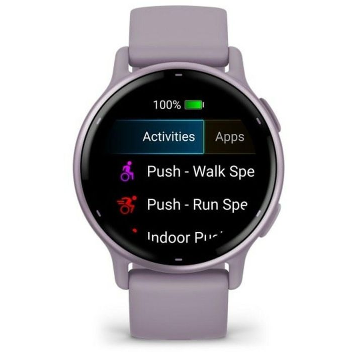 Reloj GPS conectado - GARMIN - Vivoactive 5 - WiFi - 30,4 mm (1.2) - Orquídea Metalizada con correa Morada 2