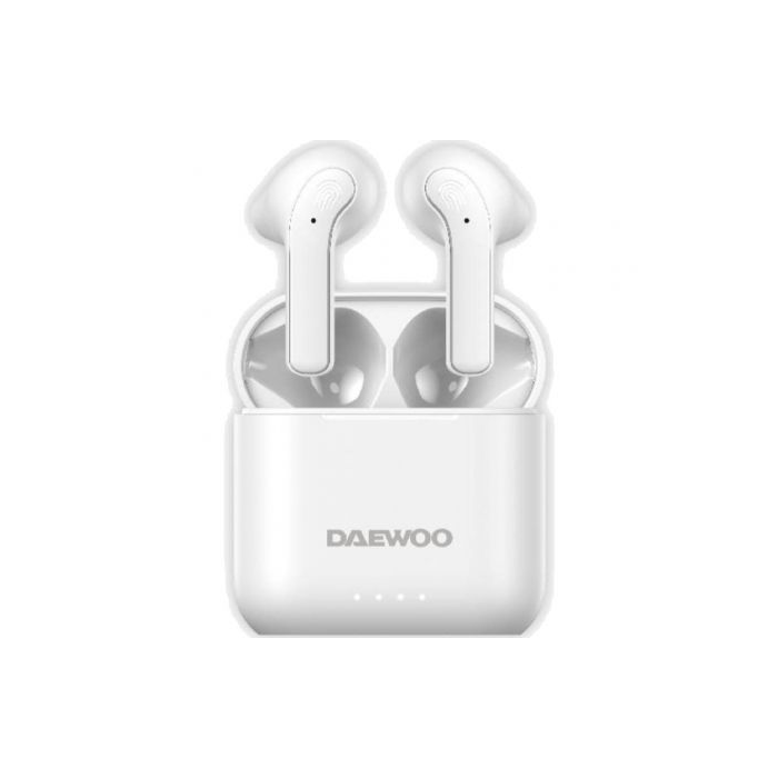 Auriculares Bluetooth Daewoo DW2021 con estuche de carga/ Autonomía 5h/ Blancos