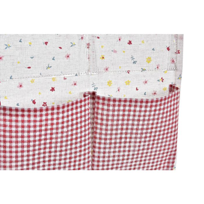 DKD Home Decor Organizador de Almacenamiento Shabby Vichy Algodón Poliéster PVC 69x26x3cm Pack 12 Unidades Colores Surtidos 2