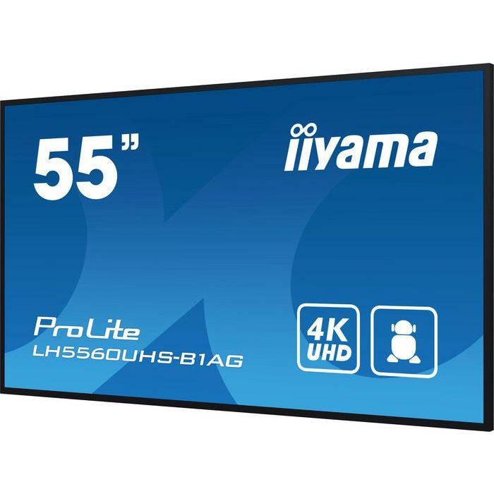 iiyama 55" 3840x2160, UHD VA panel, Haze 25% 500cd/m², Landscape and Portrait 1