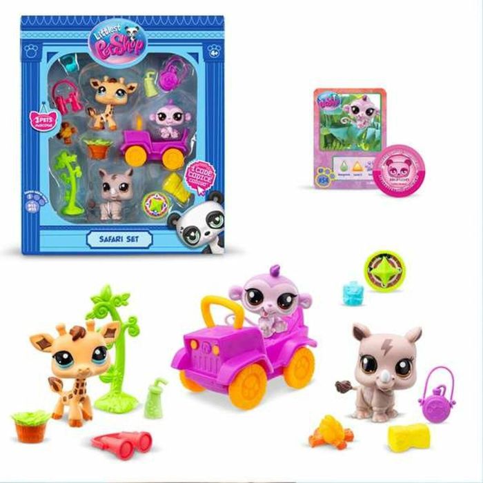 Bandai BF00524 Littlest Pet Shop Safari Pack Generación 7 - Set de 3 animales con cabezas bobble-heads y accesorios, para 4+ años 0 Bandai BF00524 Littlest Pet Shop Safari Pack Generación 7 - Set de 3 animales con cabezas bobble-heads y accesorios, para 4+ años 0