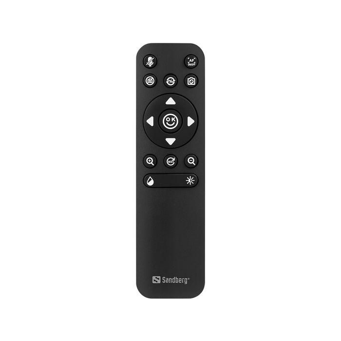 Sandberg Webcam Pro Remote 4K, USB-C/A, Enfoque Automático y Control Remoto para Videoconferencias 5