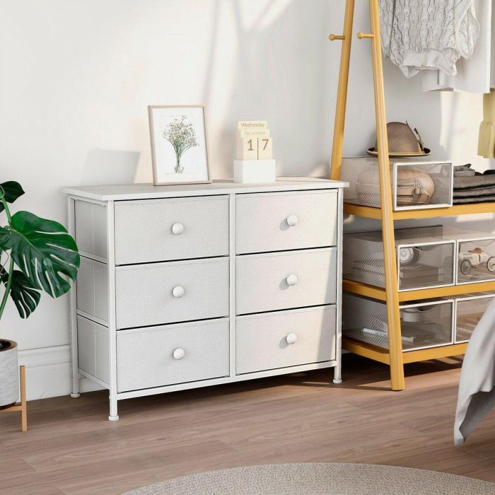Cómoda Max Home Blanco 80 x 62 x 30 cm 5 Cómoda Max Home Blanco 80 x 62 x 30 cm 5