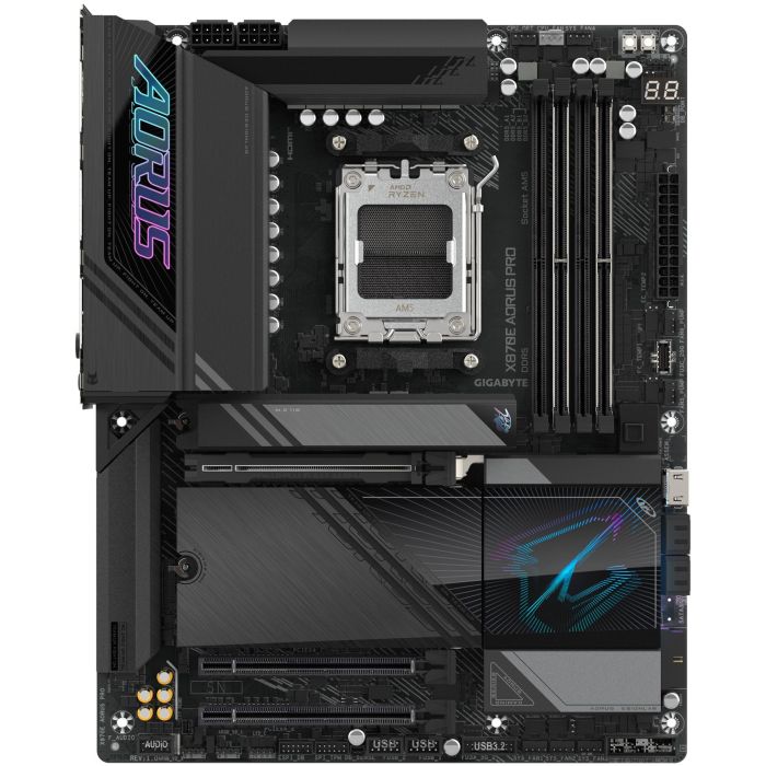 Gigabyte X870E AORUS PRO ATX Placa Base para AMD Ryzen 9000 AM5 DDR5 Wi-Fi 7 2.5GbE 1 Gigabyte X870E AORUS PRO ATX Placa Base para AMD Ryzen 9000 AM5 DDR5 Wi-Fi 7 2.5GbE 1