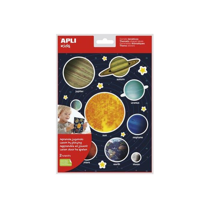 Gomets Apli Bolsa 2H Removibles Sistema Solar 40 Uds. (15173) (Set de 5)