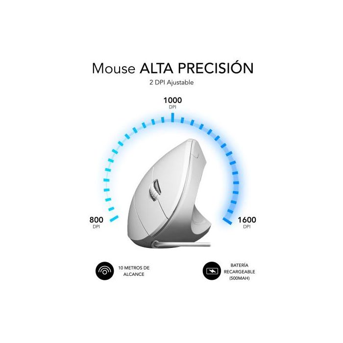 SUBBLIM GLIDE VERTICAL ERGO WIRED MOUSE WHITE 3 SUBBLIM GLIDE VERTICAL ERGO WIRED MOUSE WHITE 3