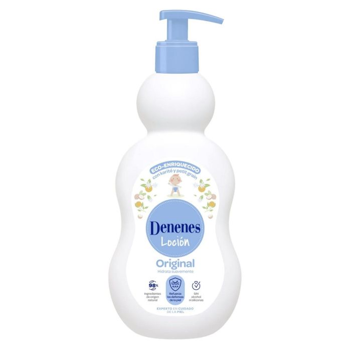 Denenes Leche Hidratante Corporal Muy Suave Bebés y Niños desde 0 Meses, Piel Sensible con Karité y Petit Grain 400 ml Denenes Leche Hidratante Corporal Muy Suave Bebés y Niños desde 0 Meses, Piel Sensible con Karité y Petit Grain 400 ml