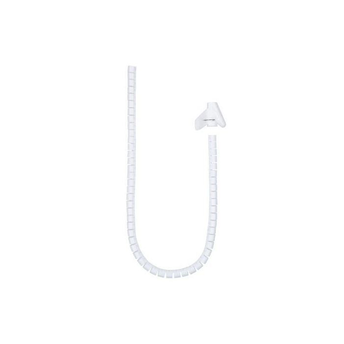 Nano Cable Organizador de Cables en Espiral 10.36.0001-W, Flexible 25 mm, Blanco, 1 m