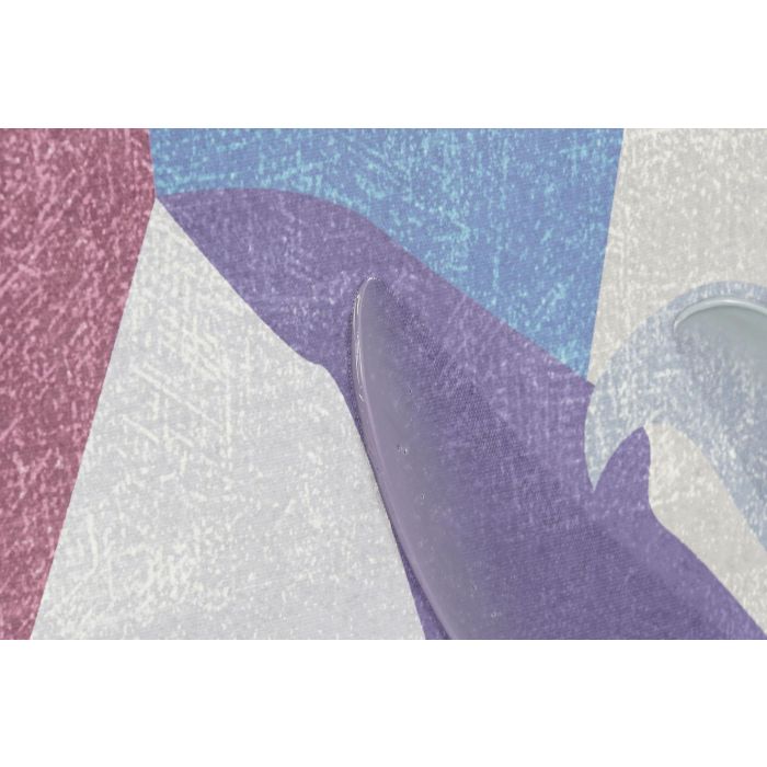 DKD Home Decor Cuadro Moderno Azul Flores Lienzo 123 x 83 x 4.5 cm (2 Unidades) 2