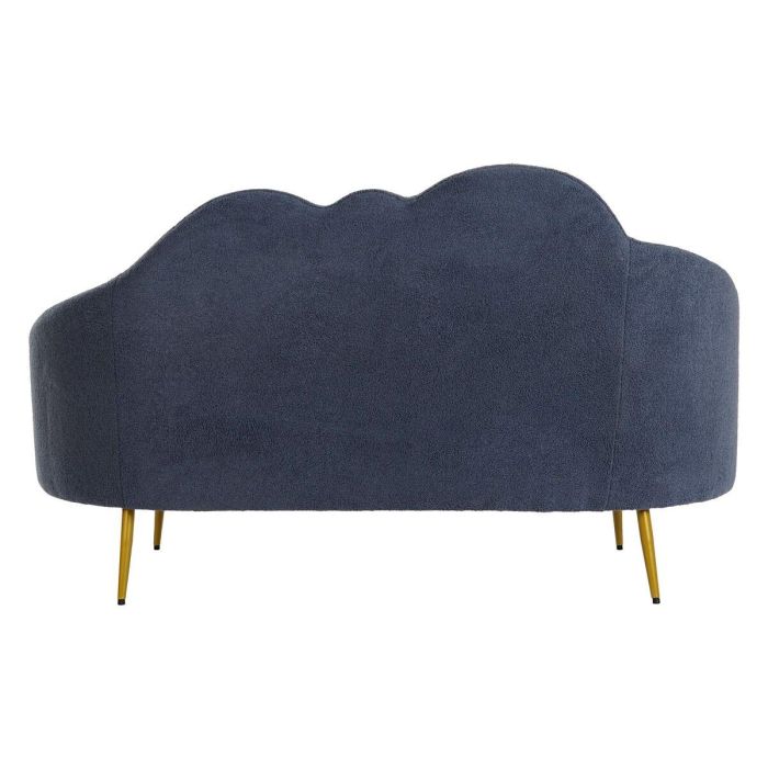 Sofa Scandi DKD Home Decor Azul Dorado 75 x 92 x 155 cm 3