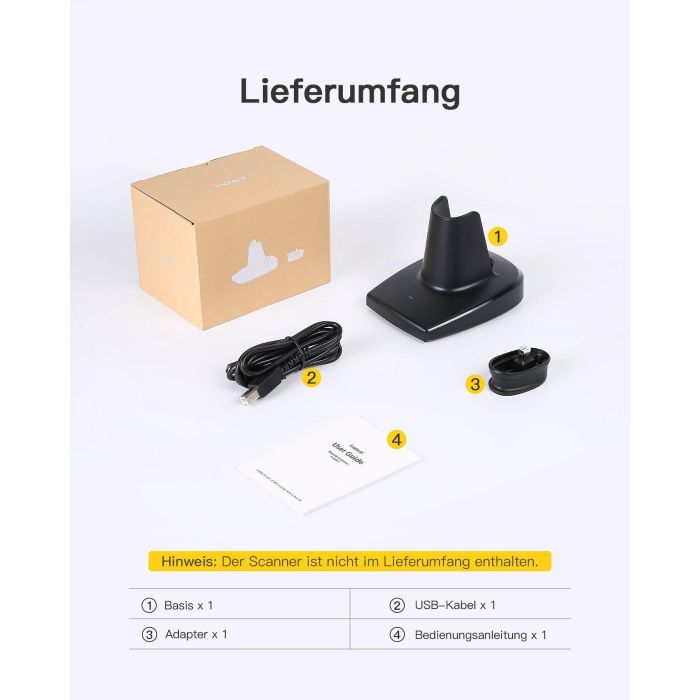 inateck Barcodescanner BS04001 black [BS04001_black] 5