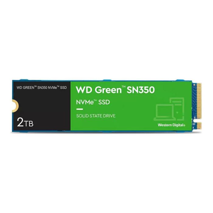 Western Digital SSD M.2 2TB WD Green SN350 NVMe PCIe 3.0 x 4 Velocidad Lectura 3200 MB/s 1
