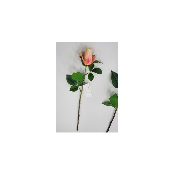 DKD Home Decor Flor Decorativa Rosa Melocotón Rojo Blanco Amarillo 45 cm Alto Pack 48 Unidades Surtido Aleatorio
