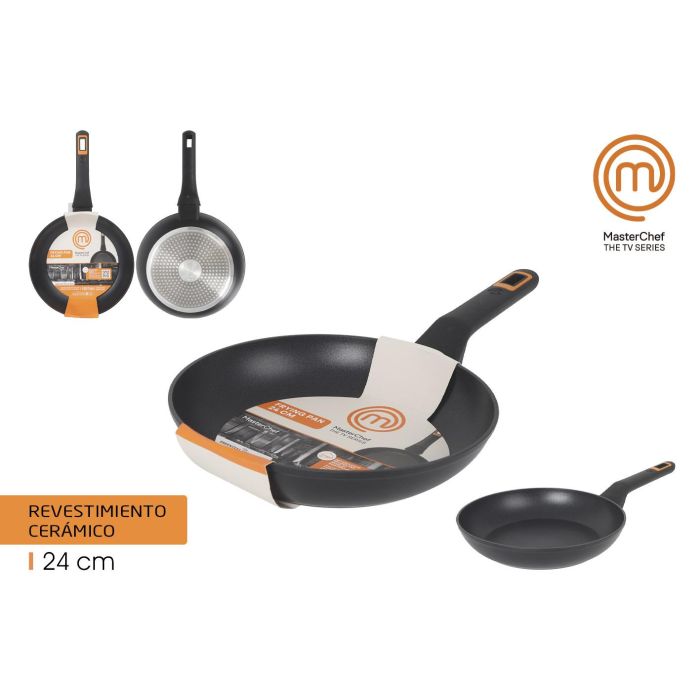 Sartén Masterchef 24 cm aluminio forjado 2.5 mm (6 Unidades) Sartén Masterchef 24 cm aluminio forjado 2.5 mm (6 Unidades)