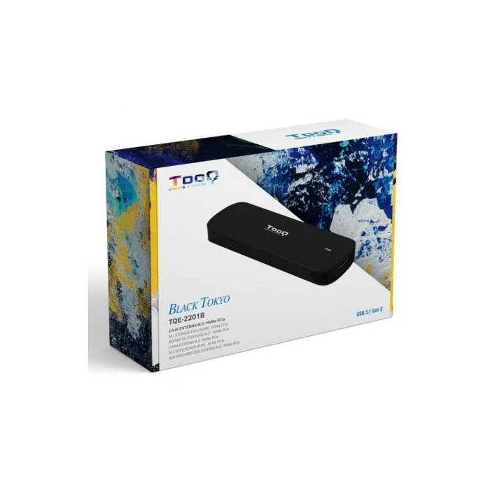 Tooq TQE-2201B Caja Externa para Disco SSD M.2 NVMe USB 3.1 Gen2 Negro Sin Tornillos 4