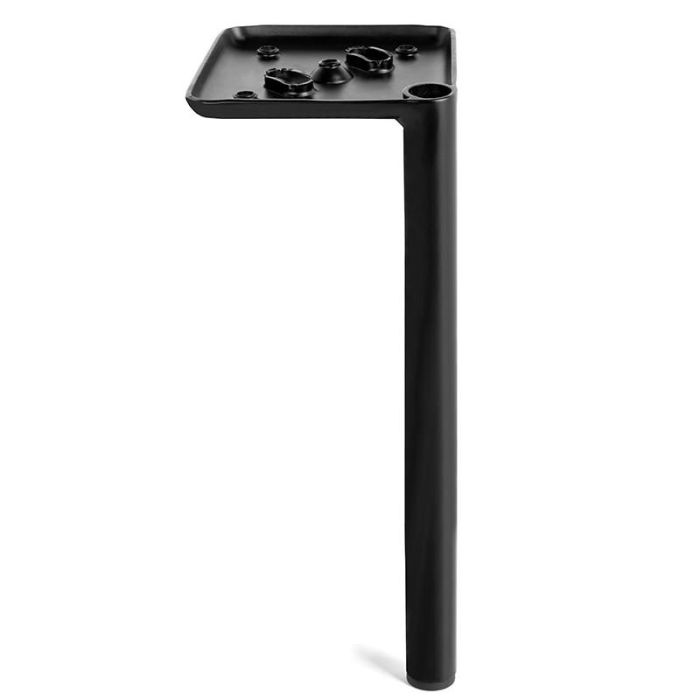 Q&Q Pata Metálica Modelo Troya, Soporte Duradero para Sofás y Muebles, de Metal, Acabado Negro Mate, Altura 250 mm 1