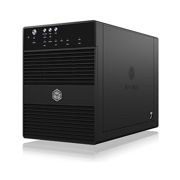 ICY BOX Gabinete Externo USB 3.0 eSATA para 4 Discos Duros SATA 3.5" con Función JBOD