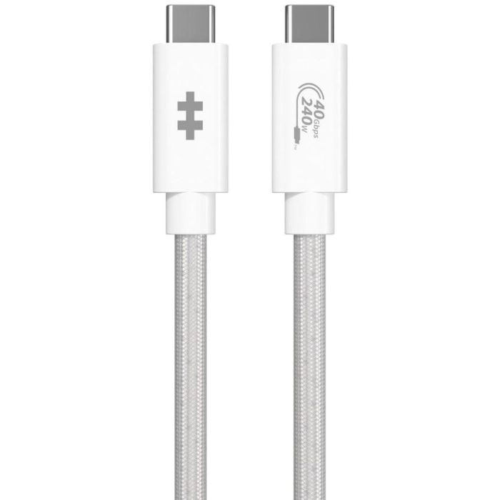 Targus HyperDrive Next Cable USB4 Gen 3x2, USB-C a USB-C, 1.2m, 40 Gbit/s, 240W Power Delivery, Blanco 2