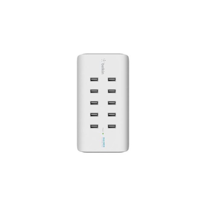 Belkin Rockstar 10-Port USB-Lad.120W, 2,4A je Port,white
