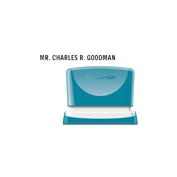 X'stamper Sello Personalizable Q-05, Color Negro, Medidas 4x60 mm 0 X'stamper Sello Personalizable Q-05, Color Negro, Medidas 4x60 mm 0