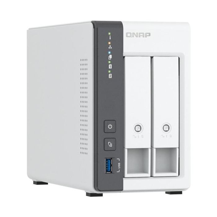 Qnap TS-216G NAS 2 Bahías 3.5"/2.5" 2.5GbE con 4GB RAM NPU IA | Servidor Almacenamiento Torre Hogar/Oficina hasta 39TB 2