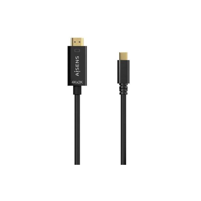 AISENS - CABLE CONVERSOR USB-C A HDMI 4K@30HZ, USB-C/M-HDMI/M, NEGRO, 1.8M AISENS - CABLE CONVERSOR USB-C A HDMI 4K@30HZ, USB-C/M-HDMI/M, NEGRO, 1.8M