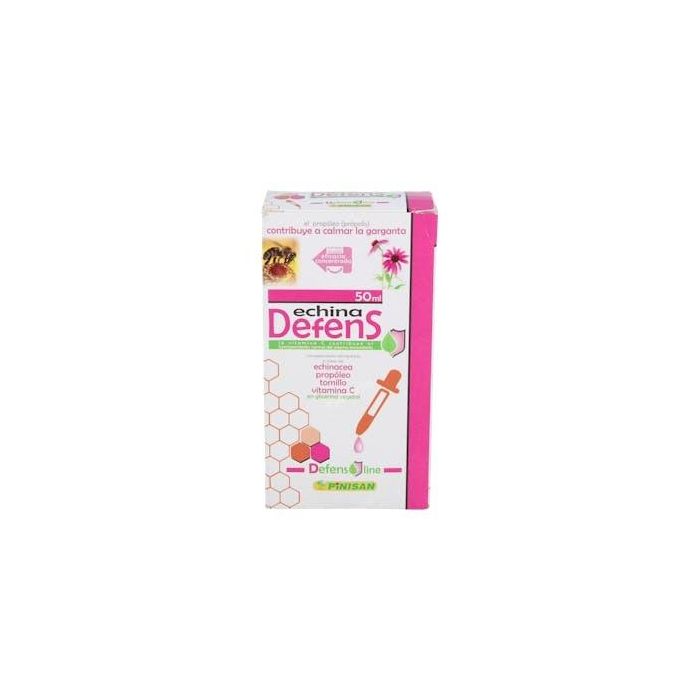 PINISAN Echina Defens Suplemento con Echinacea, Propóleo, Tomillo y Vitamina C para el Sistema Inmunitario 50ml