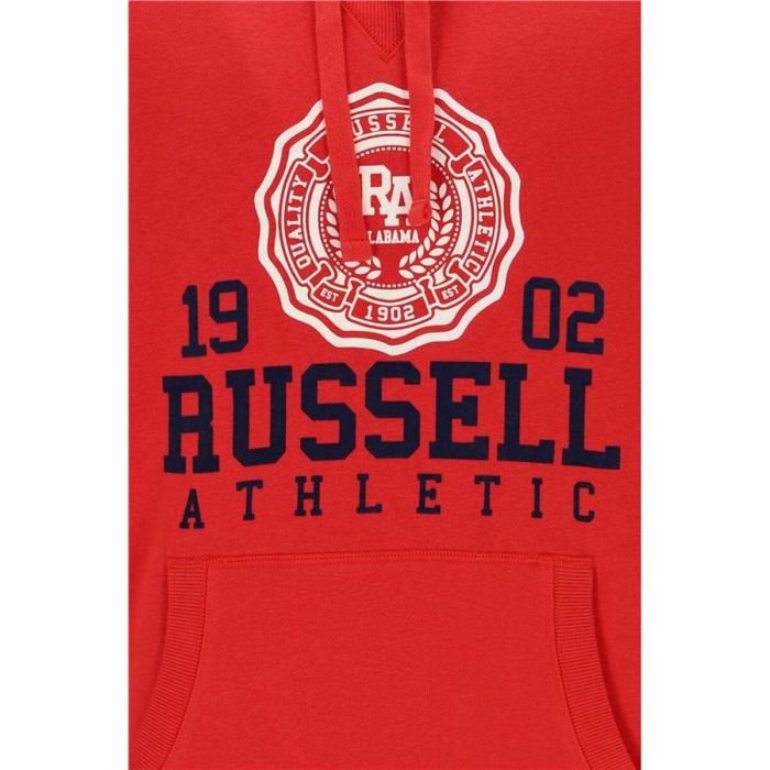 Sudadera con Capucha Hombre Russell Athletic Ath 1902 Rojo 1 Sudadera con Capucha Hombre Russell Athletic Ath 1902 Rojo 1